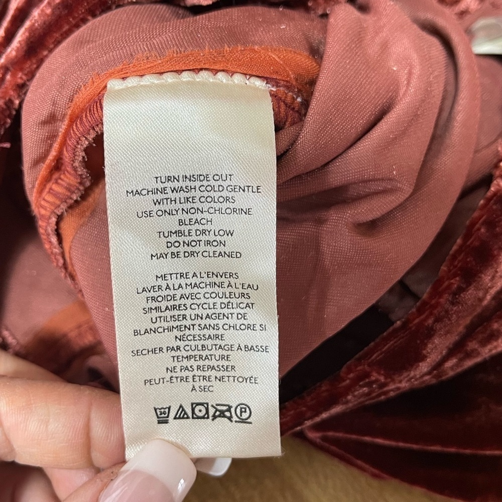 We the Free Lotus Velvet Garnet balloon pants women’s size 28 We the free - Picture 11 of 17